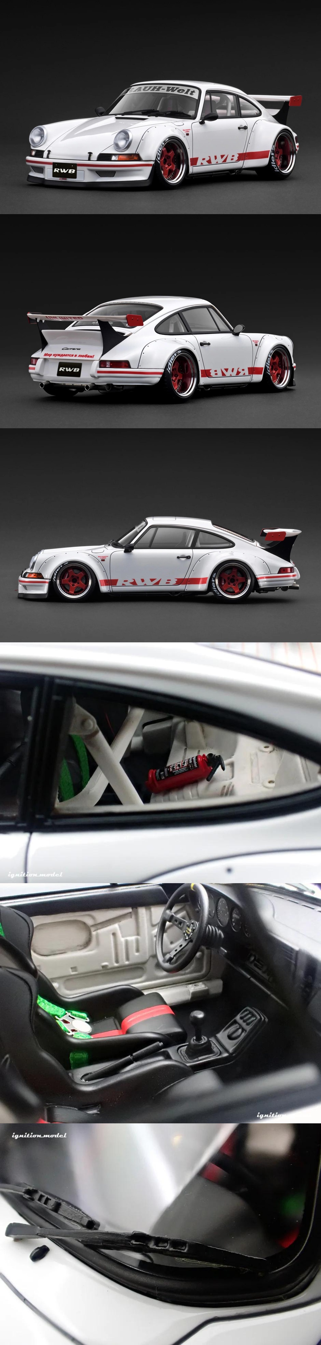 ignition model 1/18 Porsche 964 RWB Backdate White