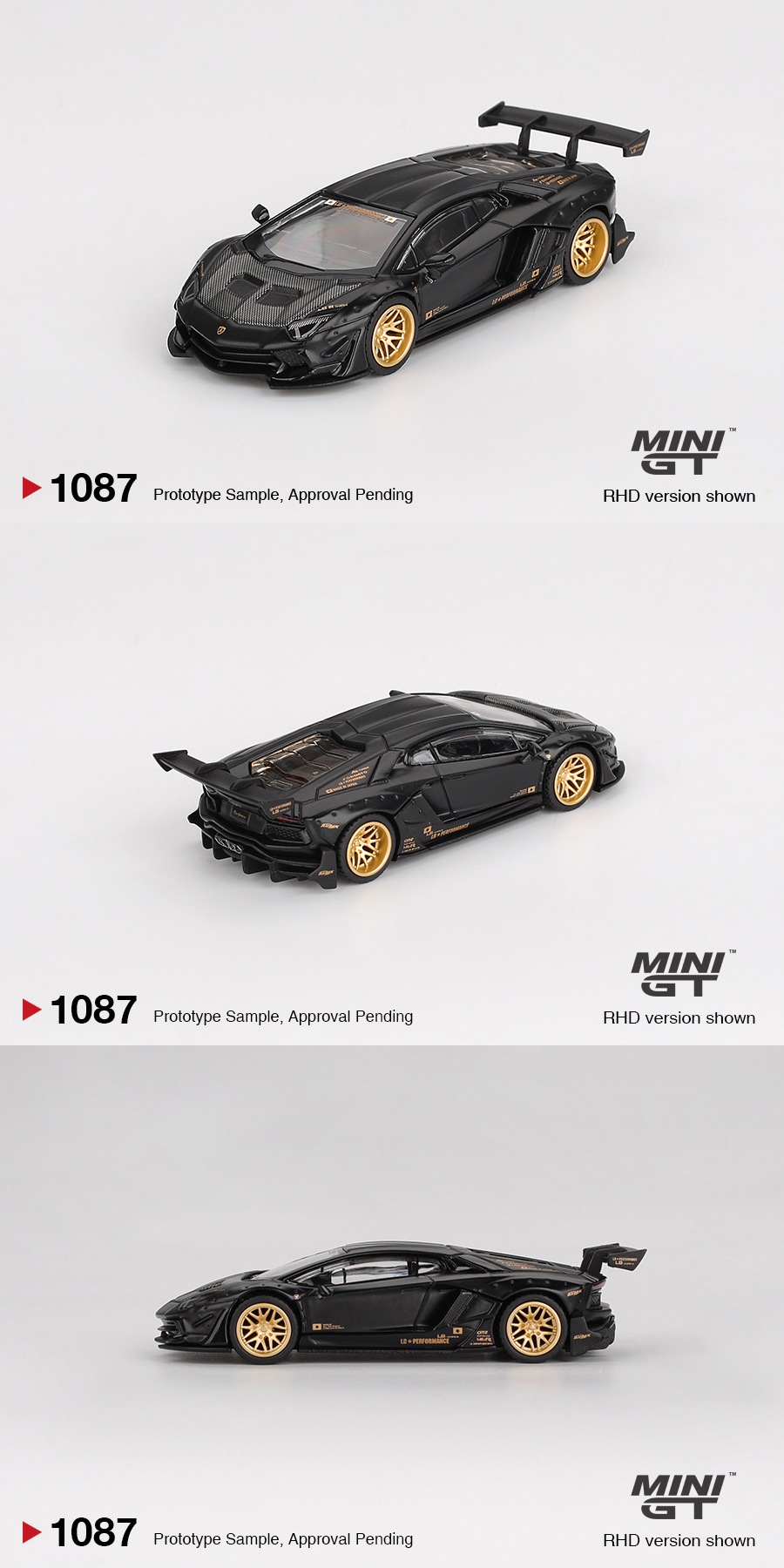 MINI GT(MGT01087) 1/64 LB WORKS Lamborghini Aventador Limited